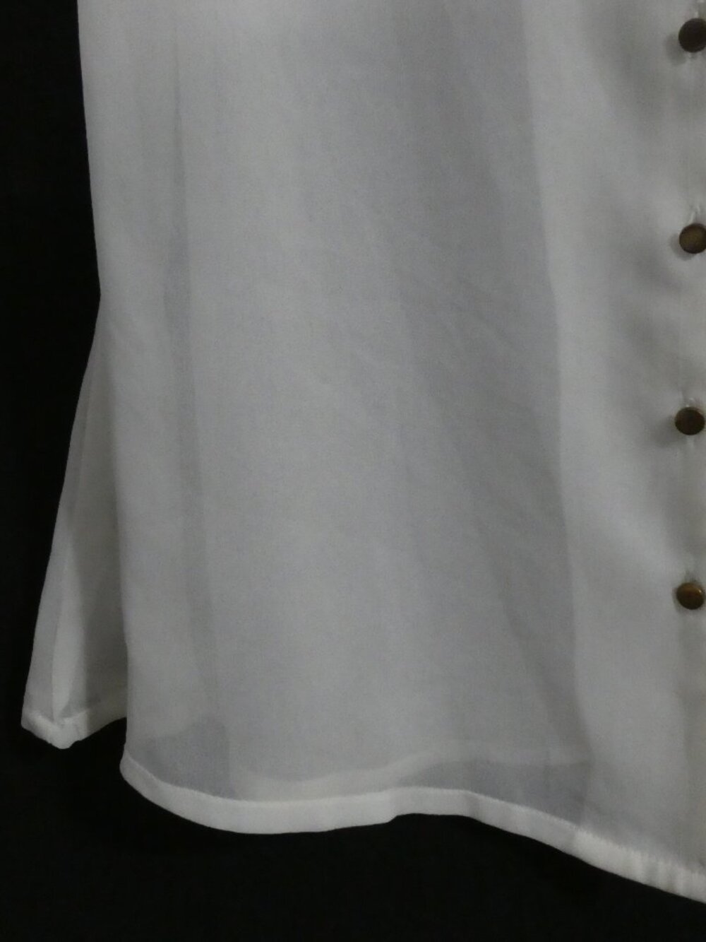 AND Sheer White Sleeveless Button Down Blouse - Size 8 - Picture 8 of 16